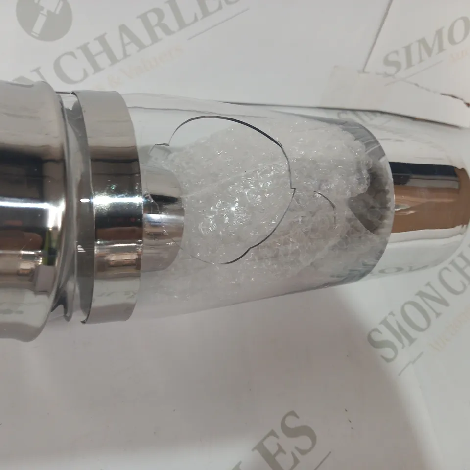 JM BY JULIEN MACDONALD CRYSTAL LID COCKTAIL SHAKER IN GIFT BOX