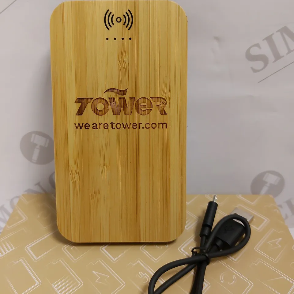PF CONCEPT AVENUE BAMBOO AND FABRIC POWER BANK - 6000 MAH