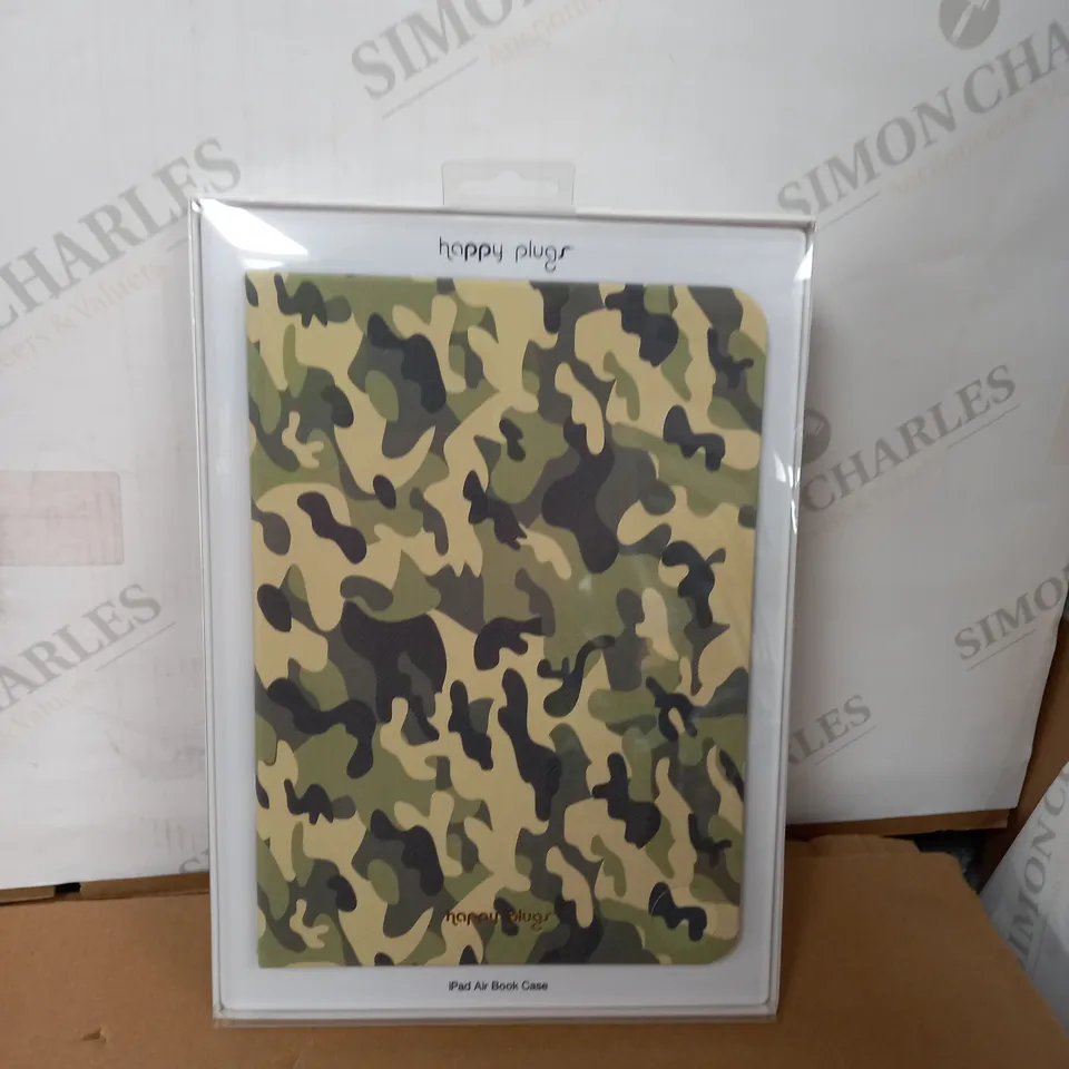 LOT OF 10 HAPPY PLUGS IPAD AIR BOOK CASES - CAMO