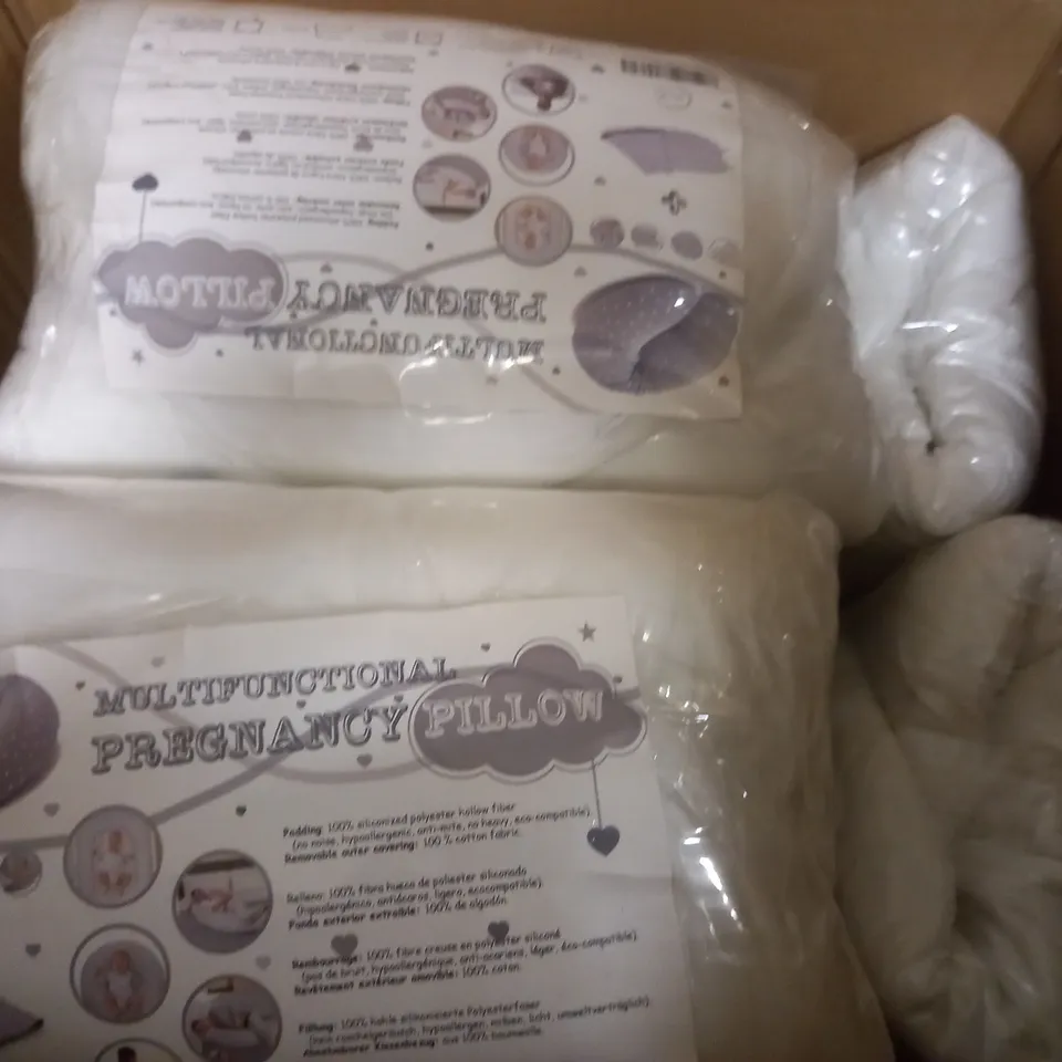 BOX OF APPROX 8 MULTIFUNCTIONAL PREGNANCY PILLOW 
