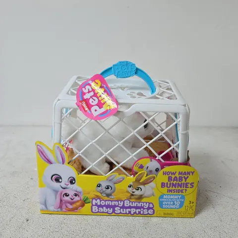 PETS ALIVE MOMMY BUNNY & BABY SURPRISE TOY SET 