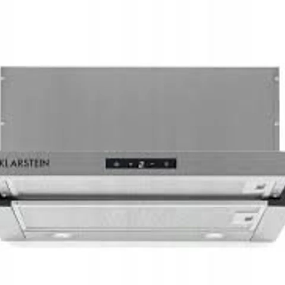 BOXED KLARSTEIN UNDERCABINET TELESCOPIC COOKER HOOD 60CM LED 610M3/H SILVER