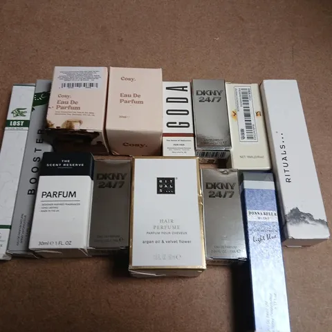 APPROXIMATELY 20 ASSORTED FRAGRANCES TO INCLUDE; THE SCENT RESERVE, RITUALS, DKNY AND LOST