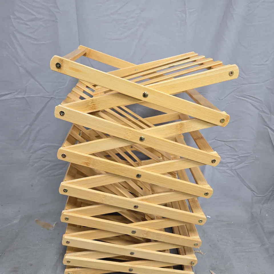 WOODEN FOLDING SHOE RACK 