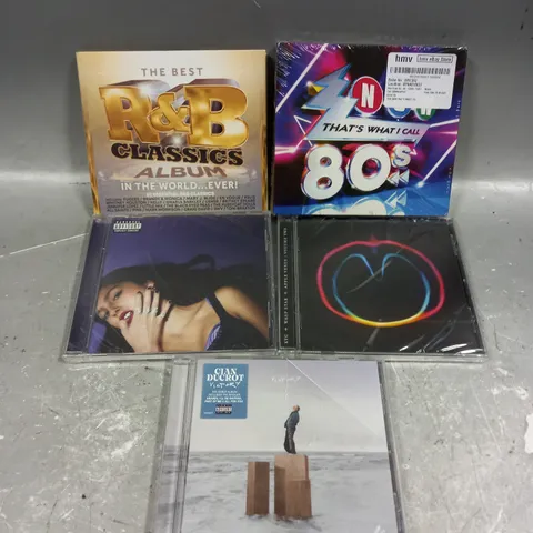APPROXIMATELY 15 ASSORTED CD ALBUMS/SINGLES TO INCLUDE R&B CLASSICS, CIAN DUCROT, NOW THAT'S WHAT I CALL 80S ETC