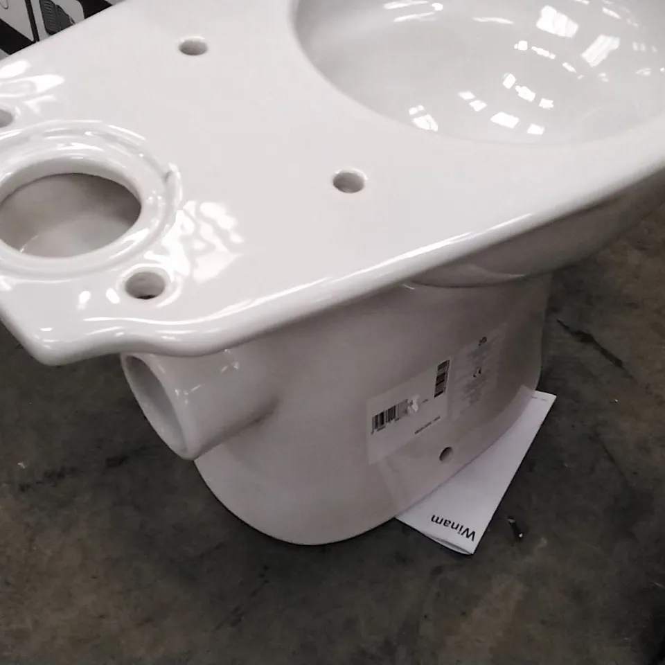 WHITE CERAMIC TOILET PAN