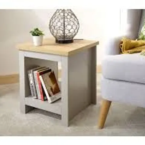 BOXED GFW LANCASTER GREY SIDE TABLE (1 BOX)