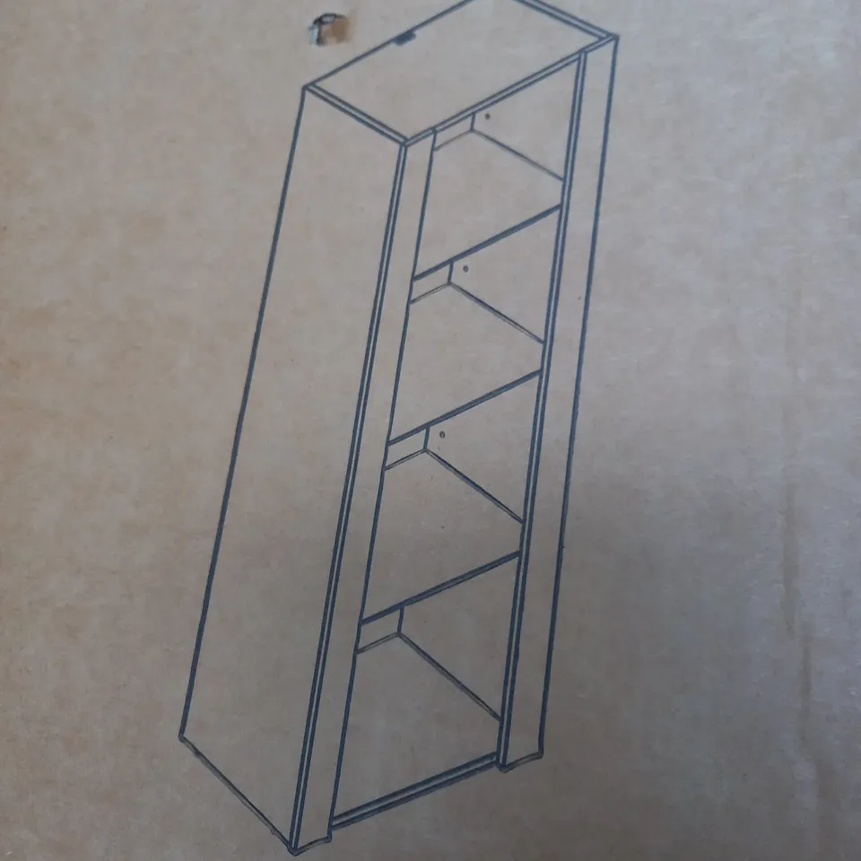 A716 CABINET IN WHITE/GREY - COLLECTION ONLY