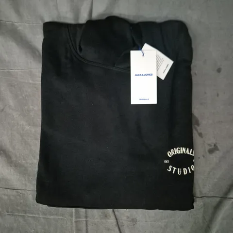 JACK & JONES HOODIE IN BLACK SIZE EU XXL