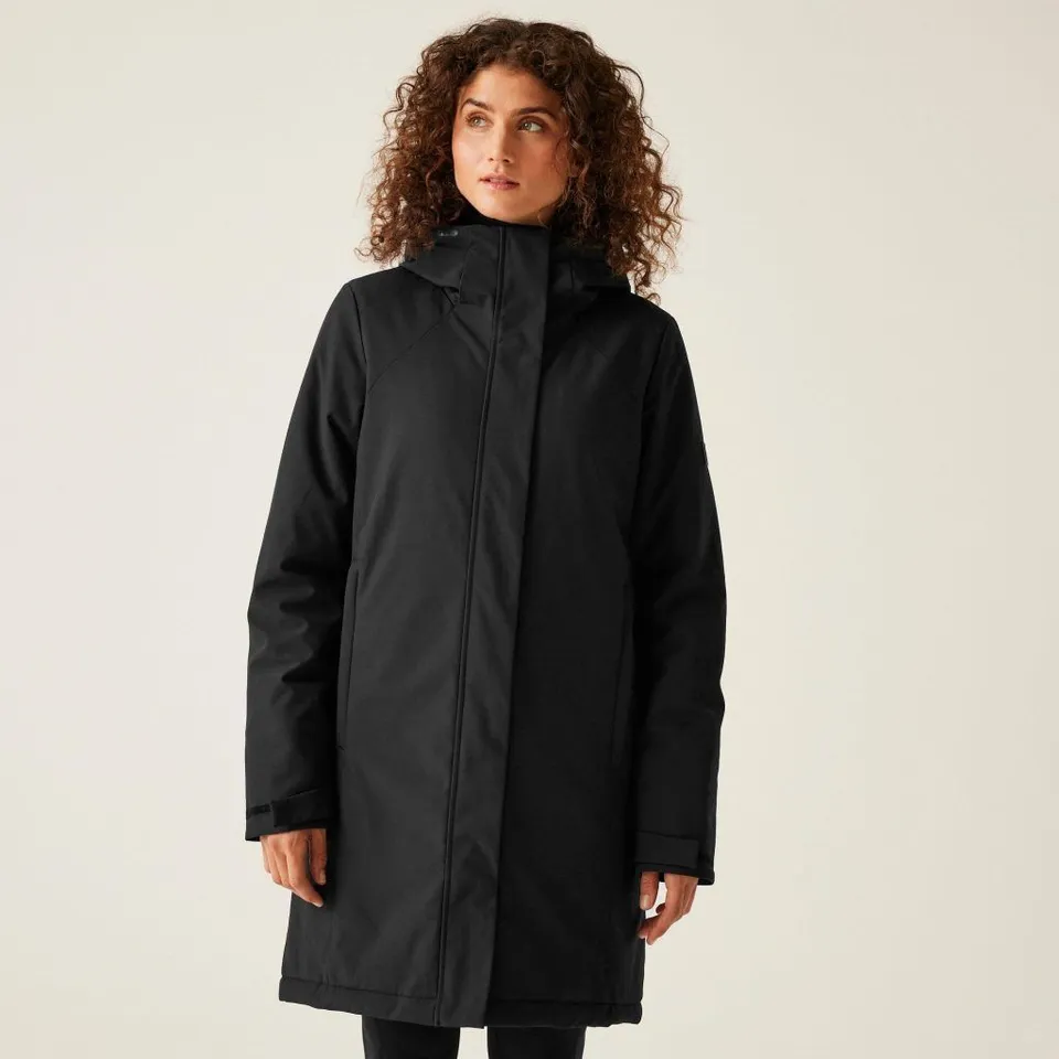 BRAND NEW REGATTA WOMEN'S DALLYMOORE PUFFER IN BLACK - SIZE 12
