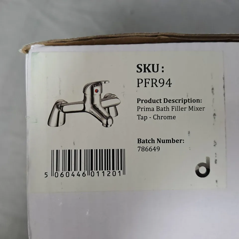 PRIMA BATH FILLER MIXER TAP – CHROME (PFR94)