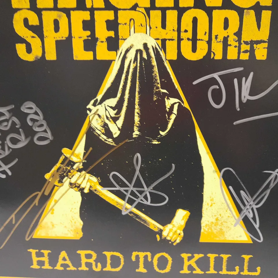 RAGING SPEEDHORN HARD TO KILL SIGNED VINYL ALBUM