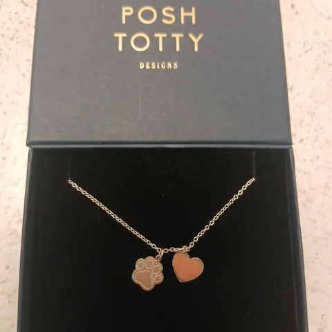 POSH TOTTY DESIGNS DINKY CHARM BRACELET WITH 2 CHARMS STERLING SILVER