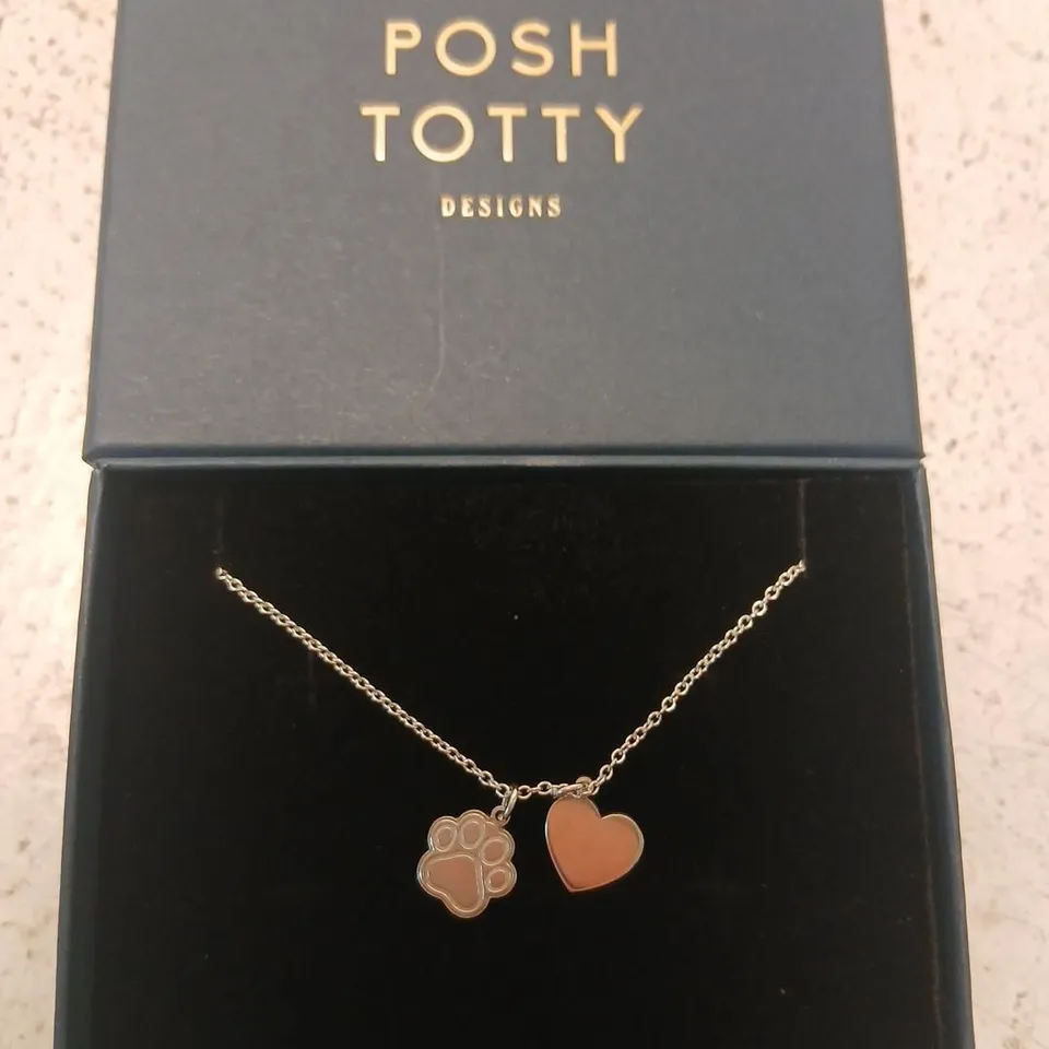POSH TOTTY DESIGNS DINKY CHARM BRACELET WITH 2 CHARMS STERLING SILVER