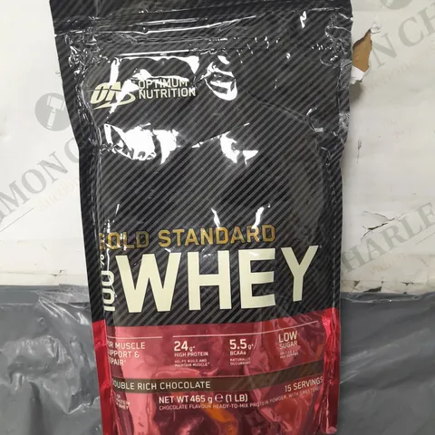OPTIMUM NUTRITION GOLD STANDARD WHEY - 465G DOUBLE RICH CHOCOLATE