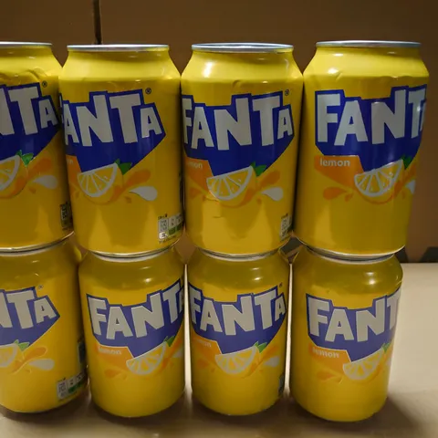 LOT OF 28 330ML CANS OF FANTA LEMON
