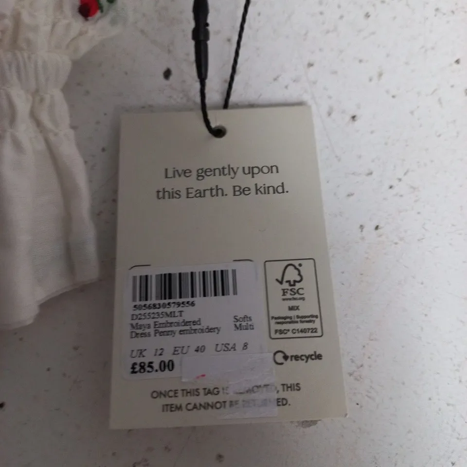 NOBODYS CHILD MAYA EMBROIDERED DRESS – UK 12