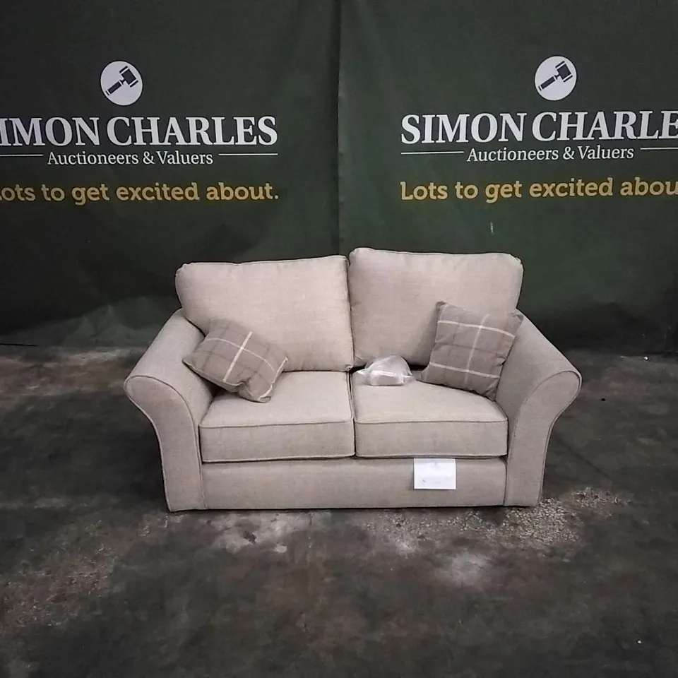 QUALITY DESIGNER ALSOP 2 SEATER FABRIC SOFA