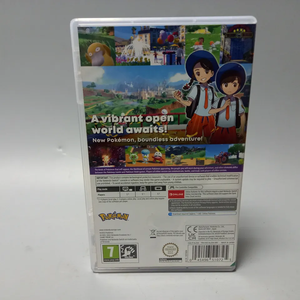 BOXED POKEMON SCARLET (NINTENDO SWITCH)
