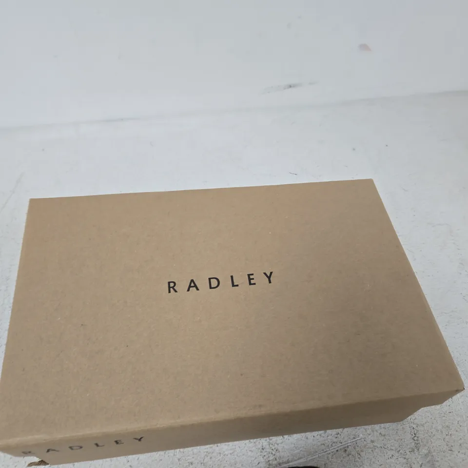 RADLEY LINDEN ROW COLOURBLOCK LADIES LOAFERS - DARK CHERRY, UK 6