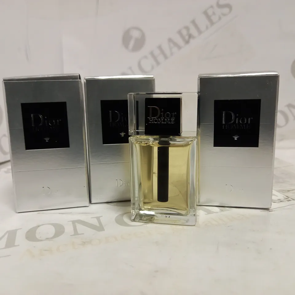 LOT OF 3 DIOR HOMME EDT (3 X 10ML)