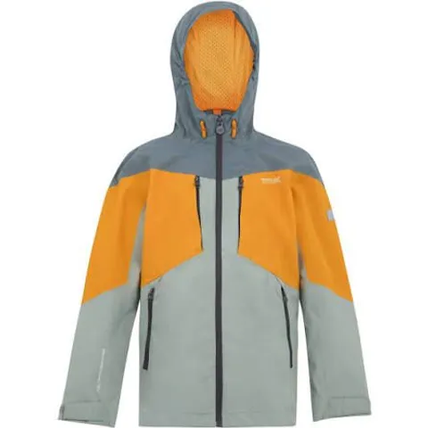 BRAND NEW REGATTA KIDS HIGHTON VI WATERPROOF JACKET ORANGE SIZE 14 YEARS