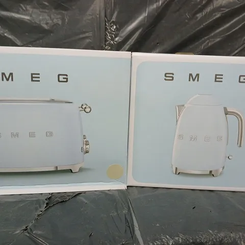SMEG STYLE KETTLE AND 4 SLICE TOASTER - COLLECTION ONLY 