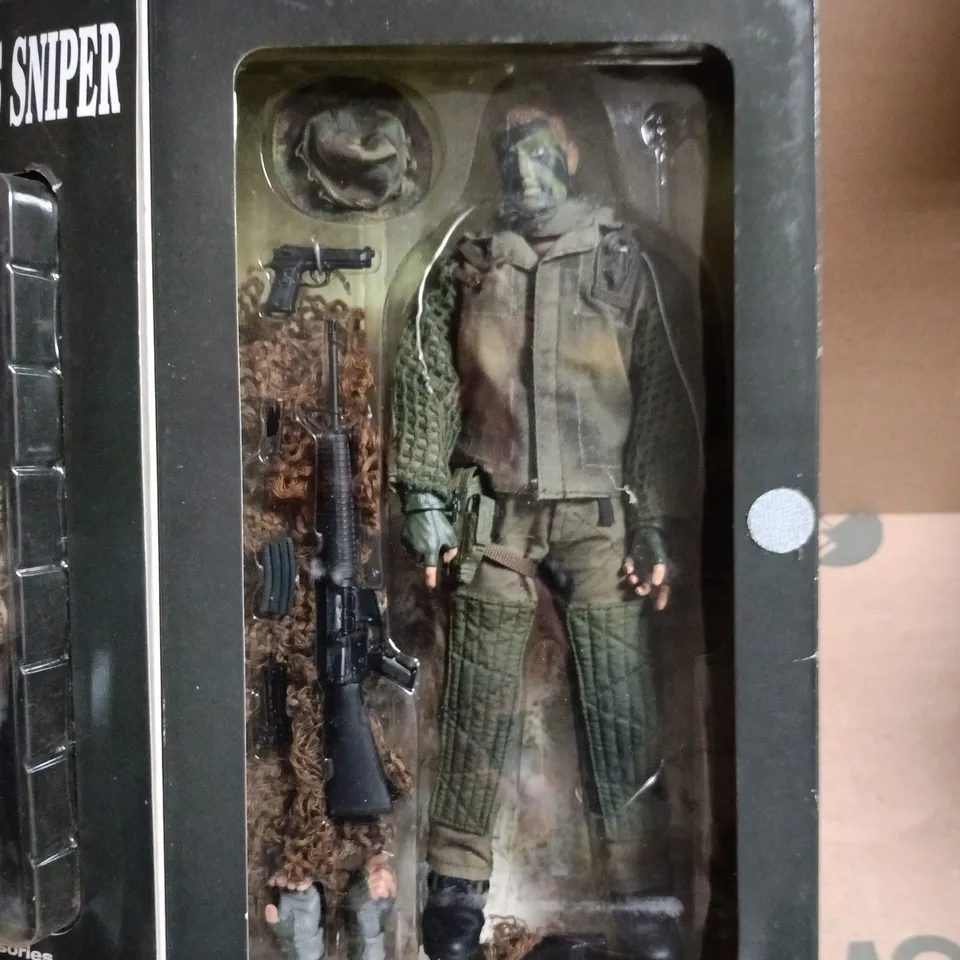 BOXED ELITE FORCE US MARINE CORPS SNIPER 1/6-SCALE COLLECTIBLE FIGURES
