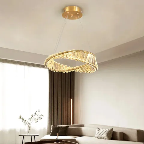BOXED ACHANTI 1 - LIGHT LED CHANDELIER SIZE: 115CM H X 40CM W X 40CM D