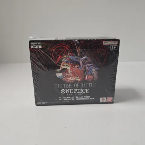 BOXED AND SEALED ONE PIECE: THE TIME OF BATTLE - OP‑16 BOOSTER BOX (24 PACKS)