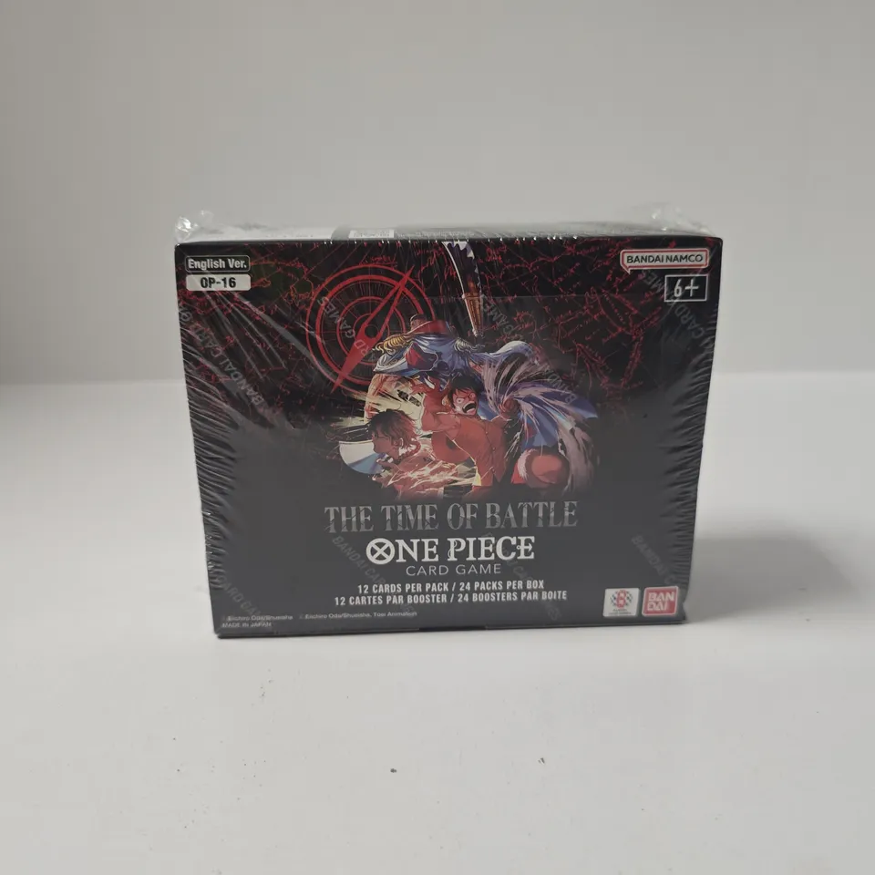BOXED AND SEALED ONE PIECE: THE TIME OF BATTLE - OP‑16 BOOSTER BOX (24 PACKS)