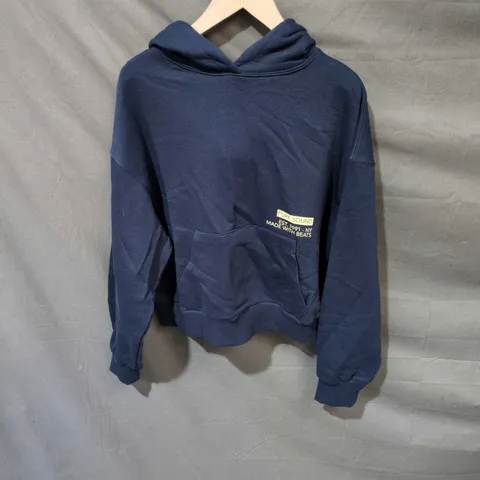 PACIFIC REPUBLIC NAVY HOODIE WITH BACK GRAPHIC – XS