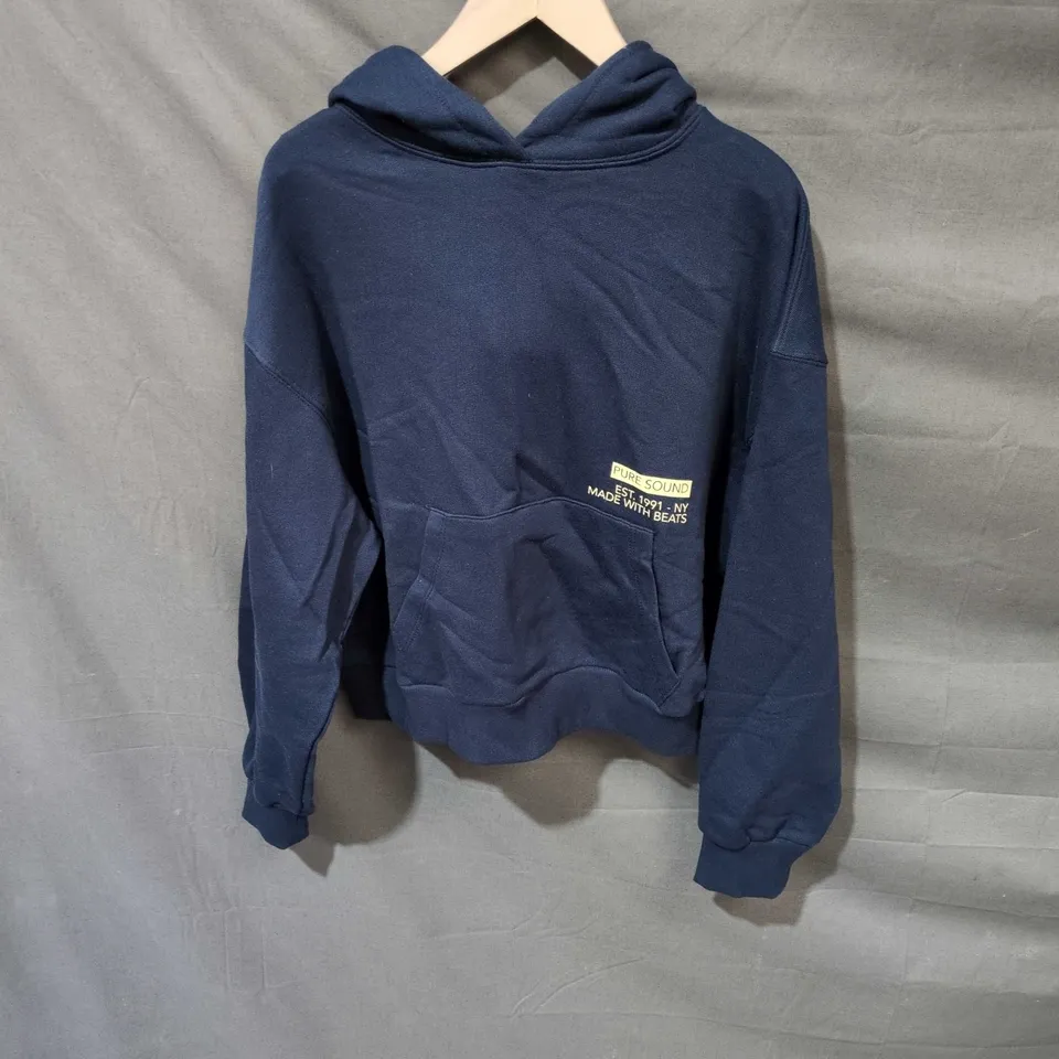 PACIFIC REPUBLIC NAVY HOODIE WITH BACK GRAPHIC – XS