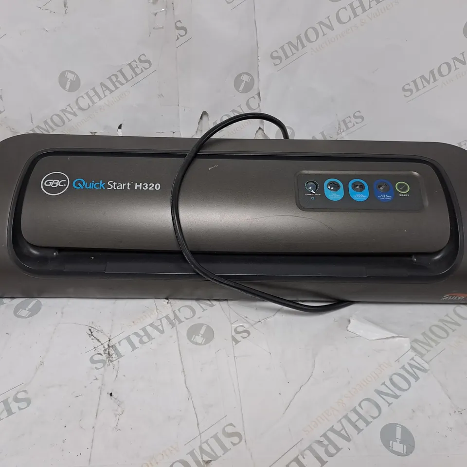 QUICK START H320 LAMINATOR 