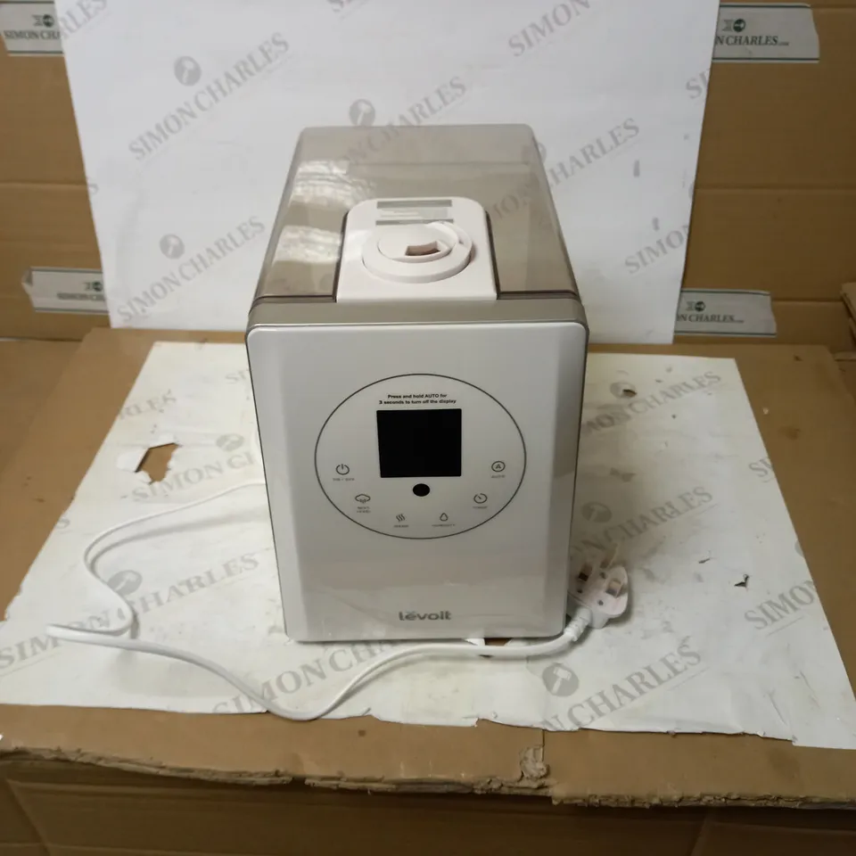 LEVOIT COOL & WARM HUMIDIFIER AUTO MODE, DUAL NOZZLES, TIMER, UP TO 60H WHITE