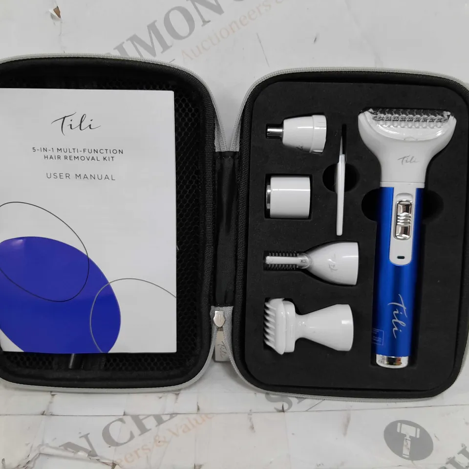 TILI 5-IN-1 MULTI-FUNCTION HAIR REMOVAL KIT - NAVY BLUE 