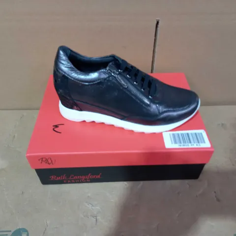 BOXED PAIR OF RUTH LANGSFORD TRAINERS - SIZE 38