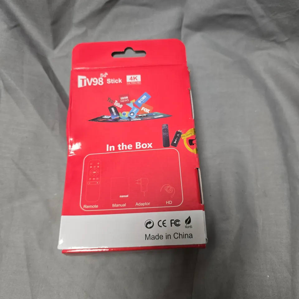 TV98 STICK ANDROID TV 4K – SET-TOP BOX WITH REMOTE