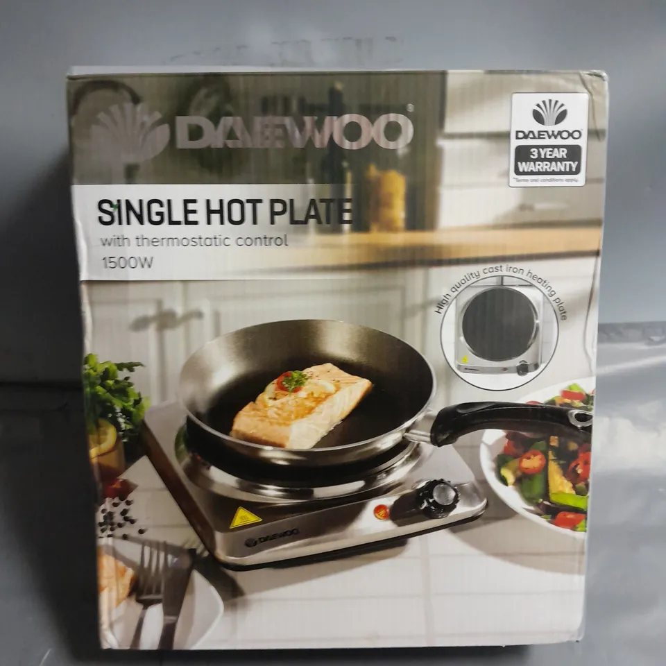 SINGLE DAEWOO SINGLE HOT PLATE 1500W