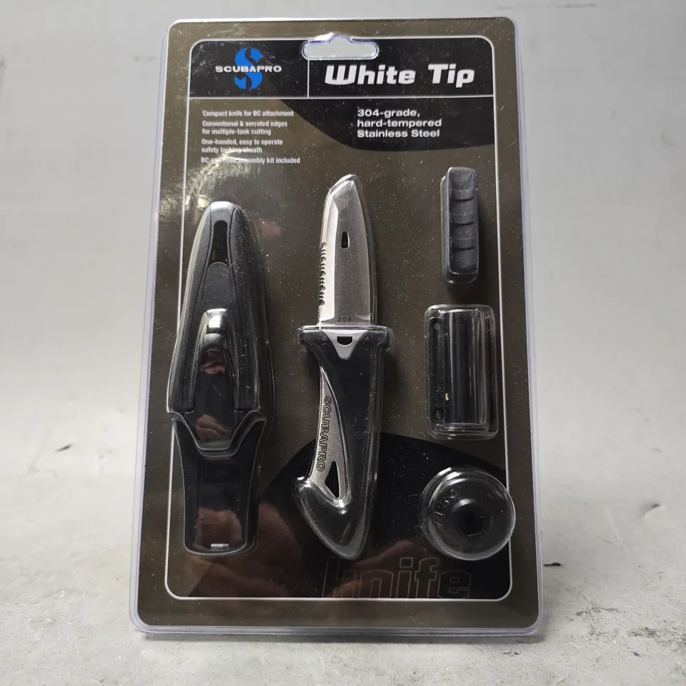 SEALED SCUBAPRO WHITE TIP COMPACT KNIFE 