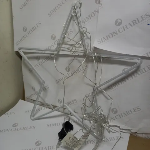 JOHN LEWIS NEON STAR LIGHT, LARGE, PURE WHITE