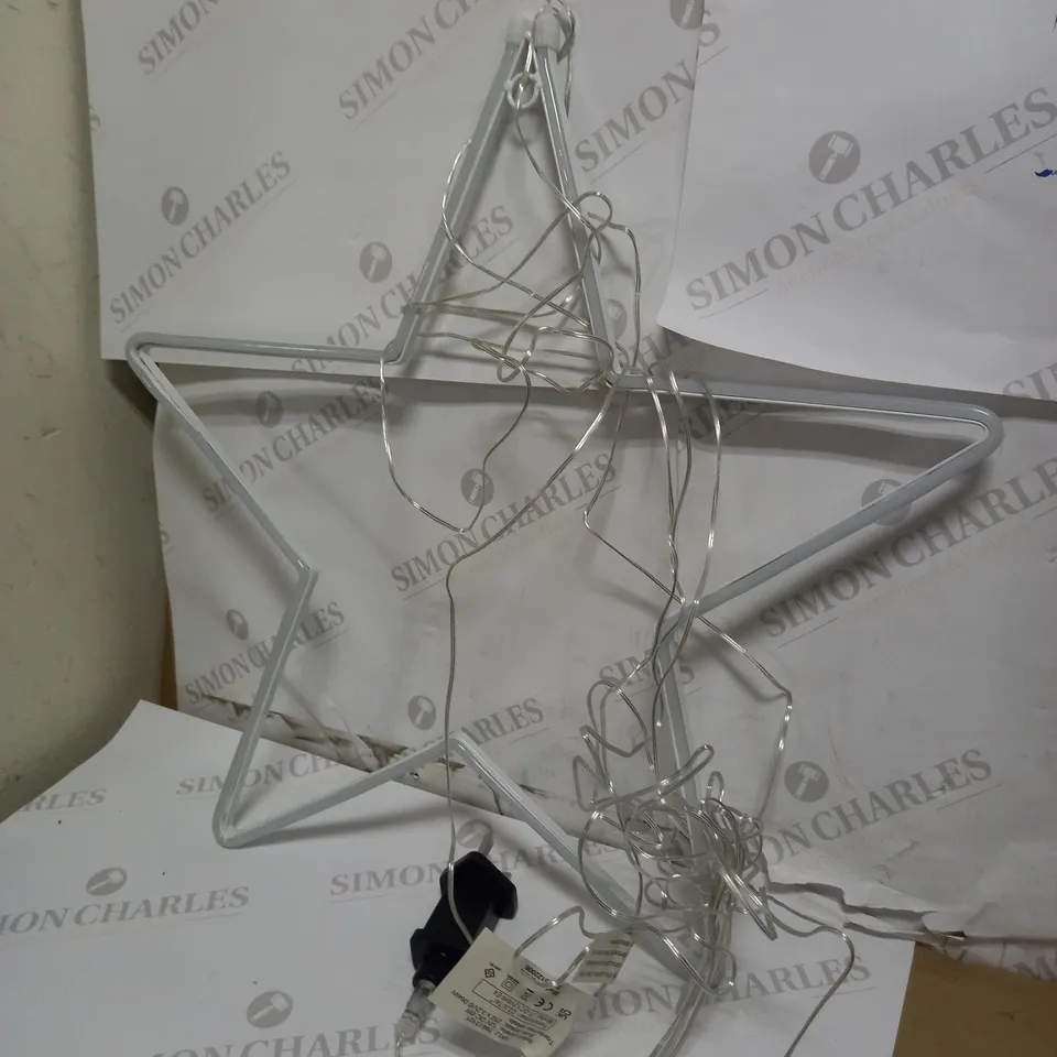 JOHN LEWIS NEON STAR LIGHT, LARGE, PURE WHITE