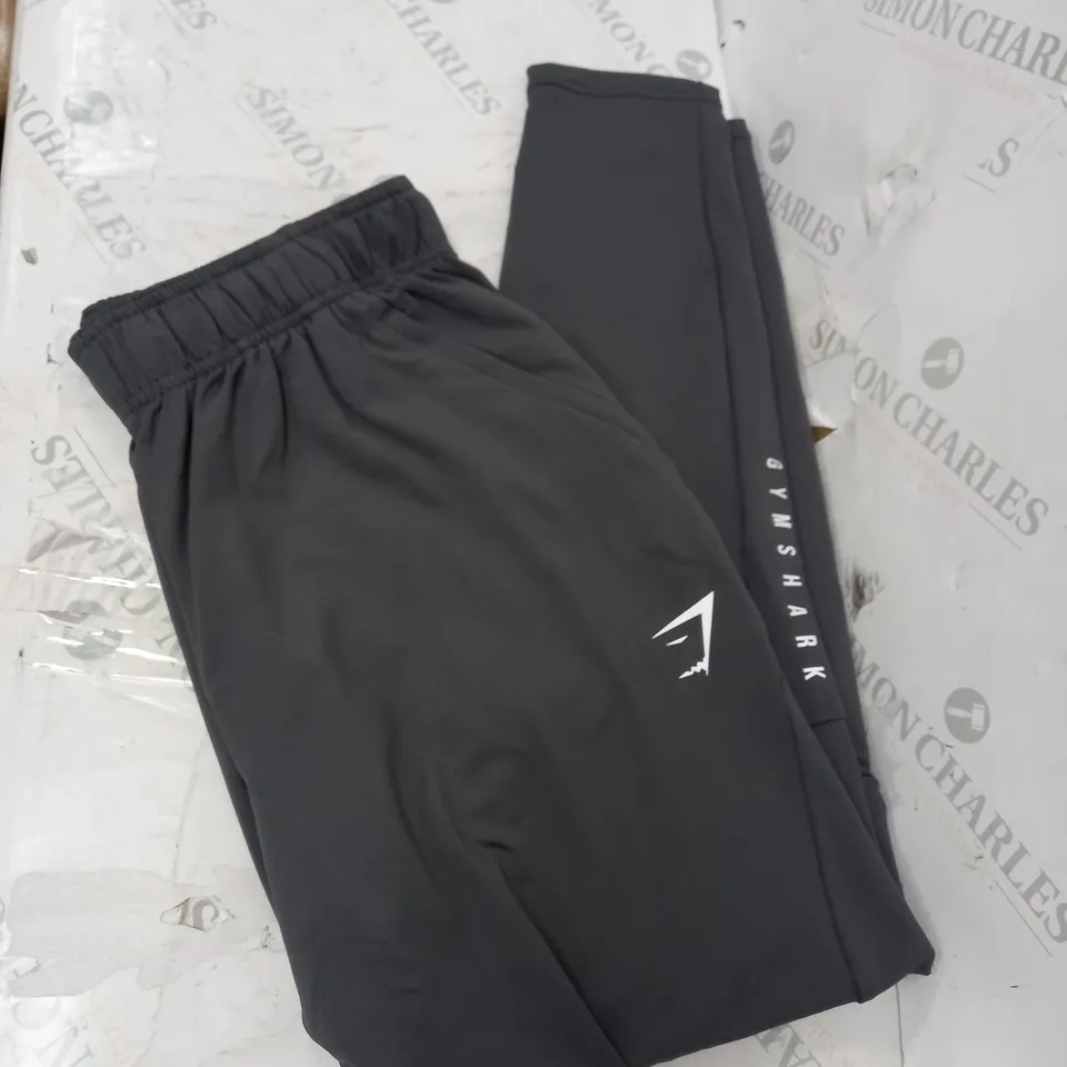 GREY GYMSHARK TRACK PANTS SIZE M