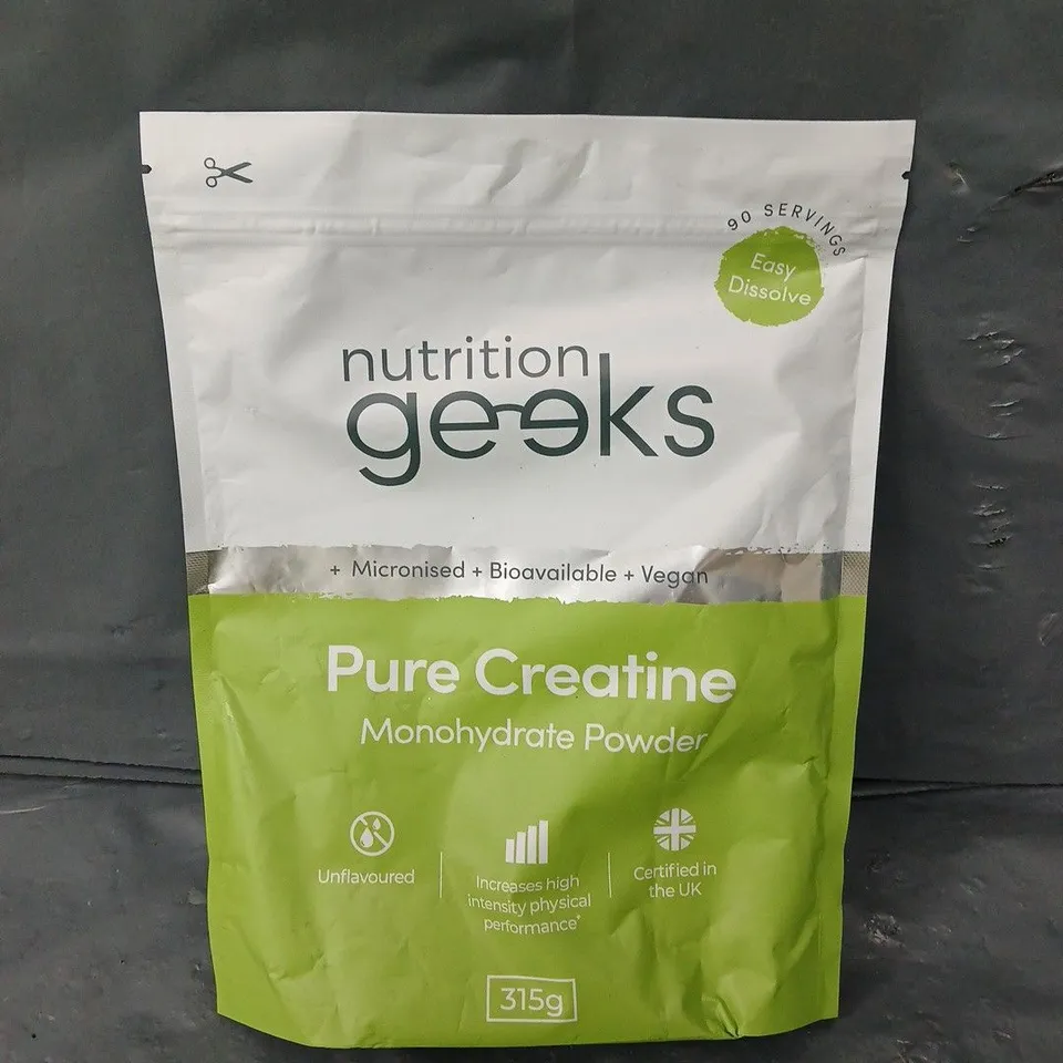 SEALED NUTRITION GEEKS PURE CREATINE - UNFLAVOURED - 315G