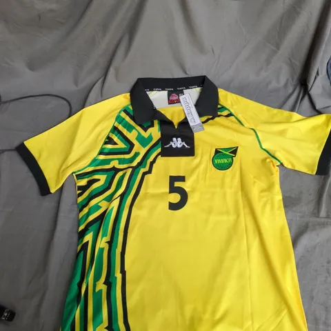 JAMAICA FOOTBALL FEDERATION KAPPA SOCCER JERSEY – GOODISON #5 (UK XL / EU XL)