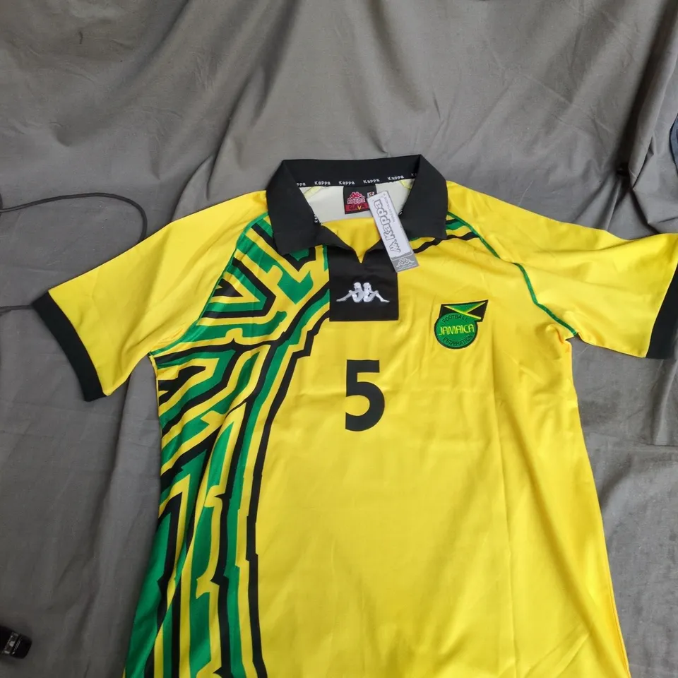 JAMAICA FOOTBALL FEDERATION KAPPA SOCCER JERSEY – GOODISON #5 (UK XL / EU XL)