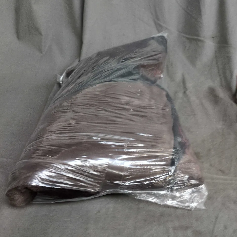 BOX OF APPROXIMATELY 25 ASSORTED CLOTHING ITEMS INCLUDING BROWN FUR IINED COAT , ANCHOR EMBLEM CAP AND FASHION NOVA CARDIGAN