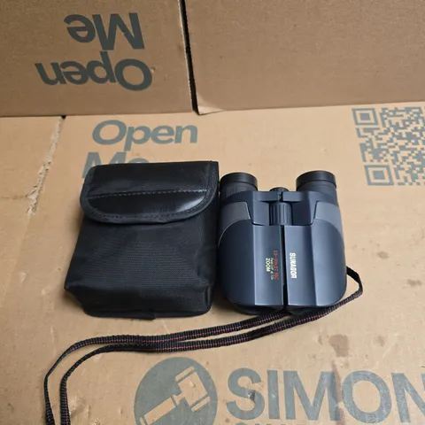 SUNAGOR 12-40X27 MC ZOOM BINOCULARS, IN CASE.