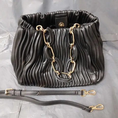 DUNE MEDIUM PLEATED CHAIN HANDLE BAG