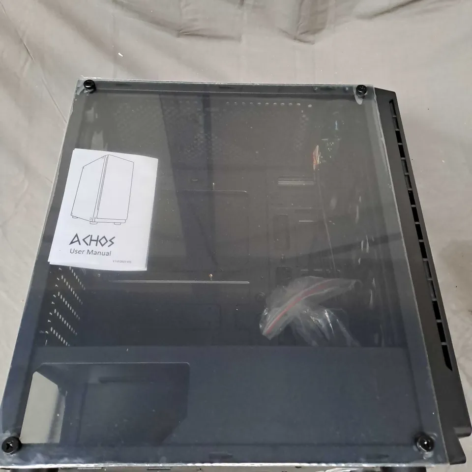 BOXED CRONUS ACHOS ARGB GAMING CASE IN BLACK